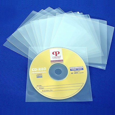 Auto Machine Packable Crystal CD Sleeves wihout flap