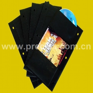DVD binder sleeve for 4 DVDs and two leaflet (CS18c)
